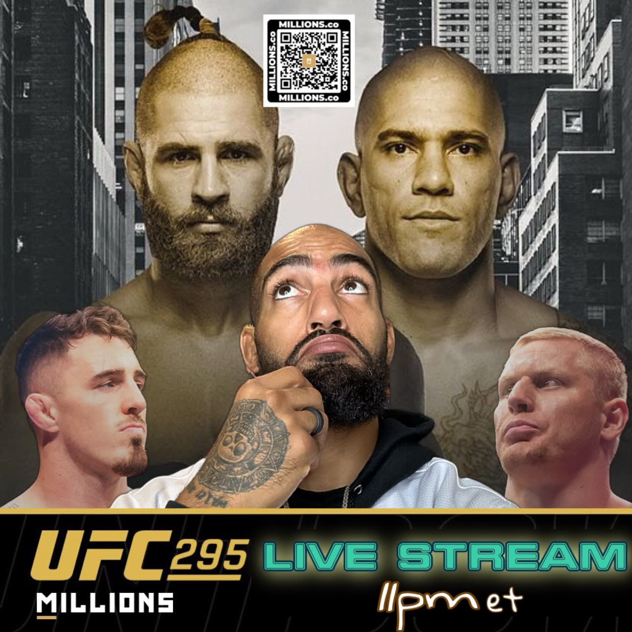 UFC LIVE WatchParty. Event streamed separately! 

November 11th, 2023, Only on MILLIONS.co