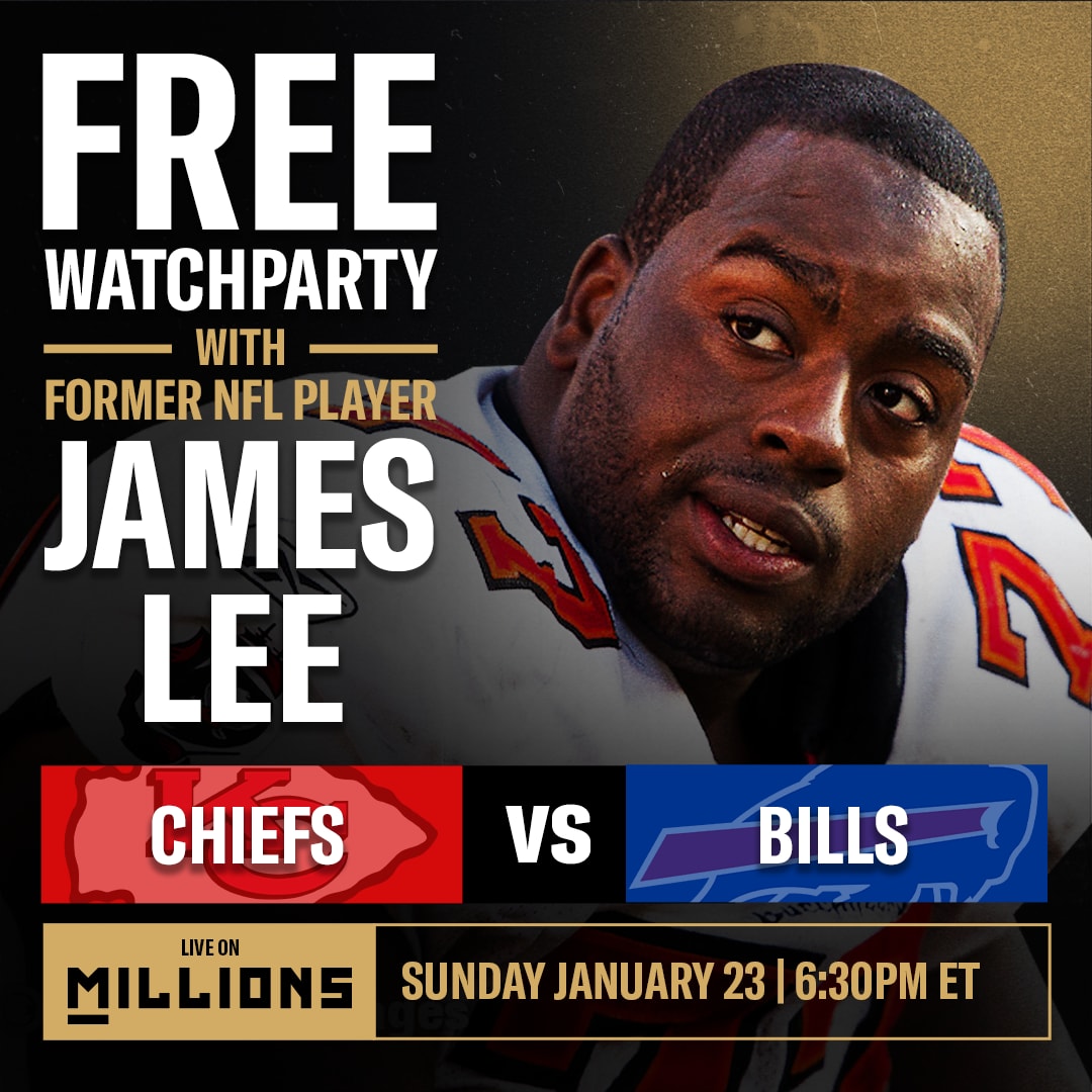 FREE WatchParty with NFL Alumni James Lee, Chiefs vs. Bills