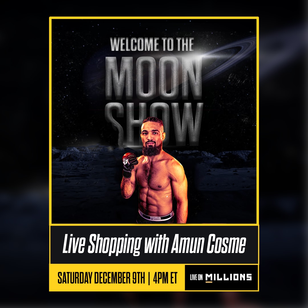 Amun Cosme. Moon Live Shopping. December 9th, 2023, Only on MILLIONS.co