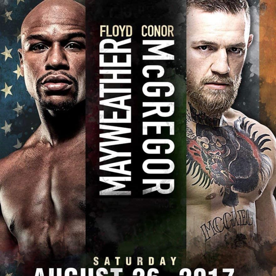 Pay-per-view fight event poster